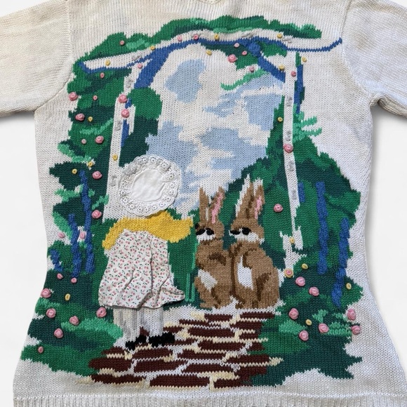 Vintage adorable bunny cardigan - Picture 3 of 5